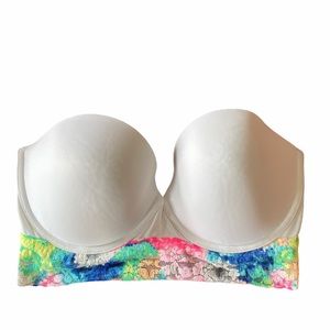 Victoria’s Secret Strapless Rainbow Lace Bra